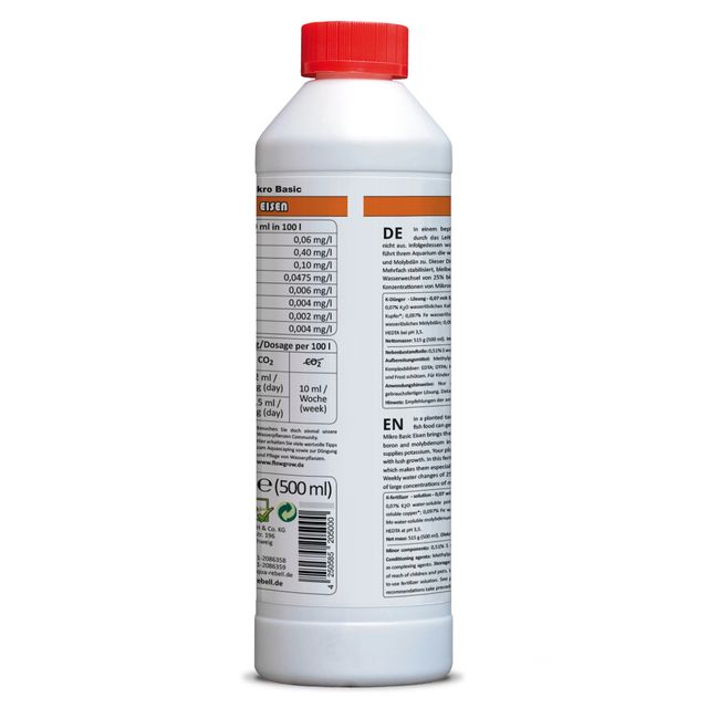 Aqua Rebell - Mikro Basic - Eisen - 500 ml - back view