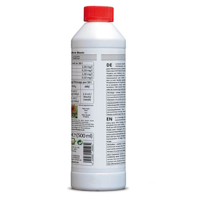 Aqua Rebell - Makro Basic - NPK - 500 ml - back view