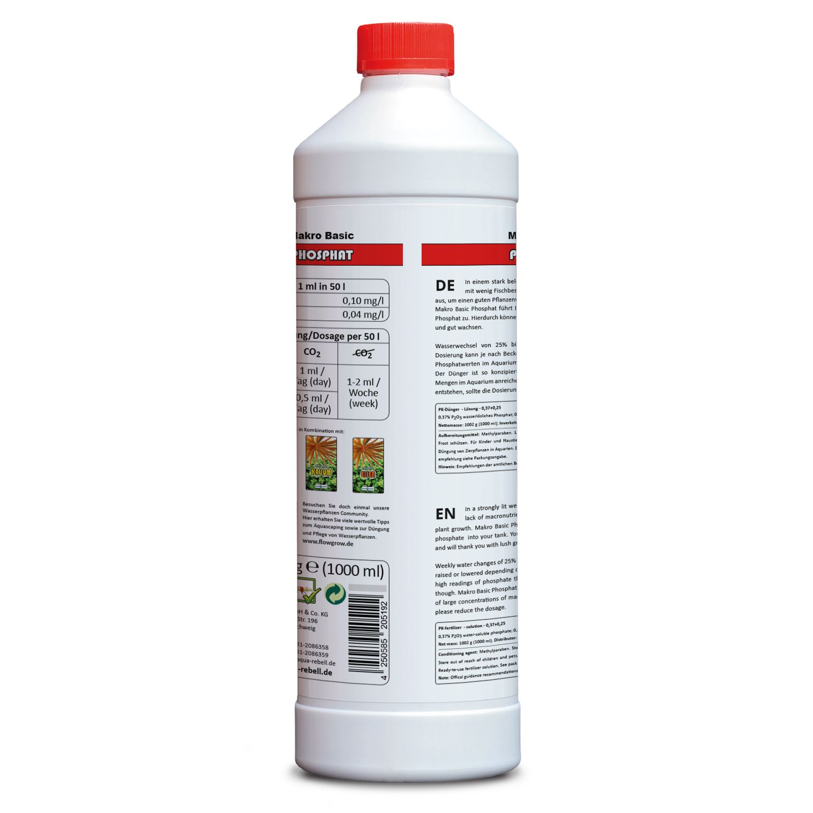 Aqua Rebell - Makro Basic - Phosphat - 1.000 ml - back view