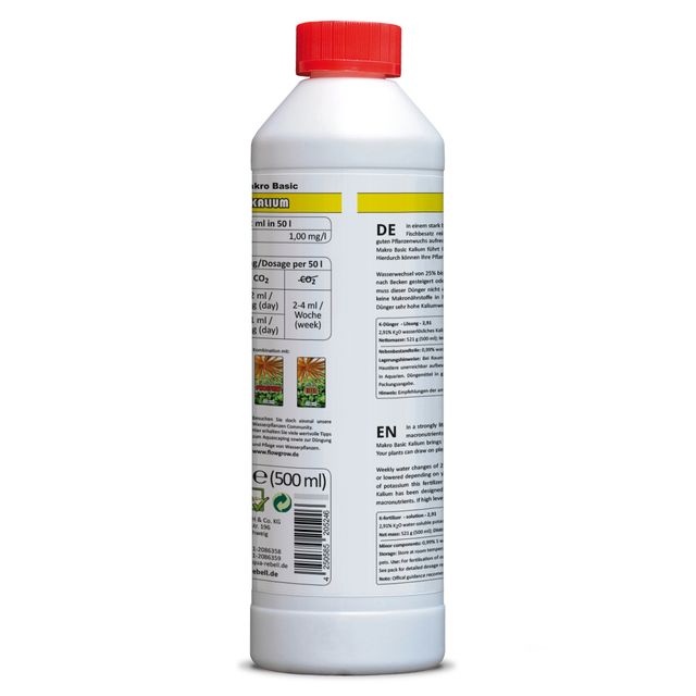 Aqua Rebell - Makro Basic - Kalium - 500 ml - back view