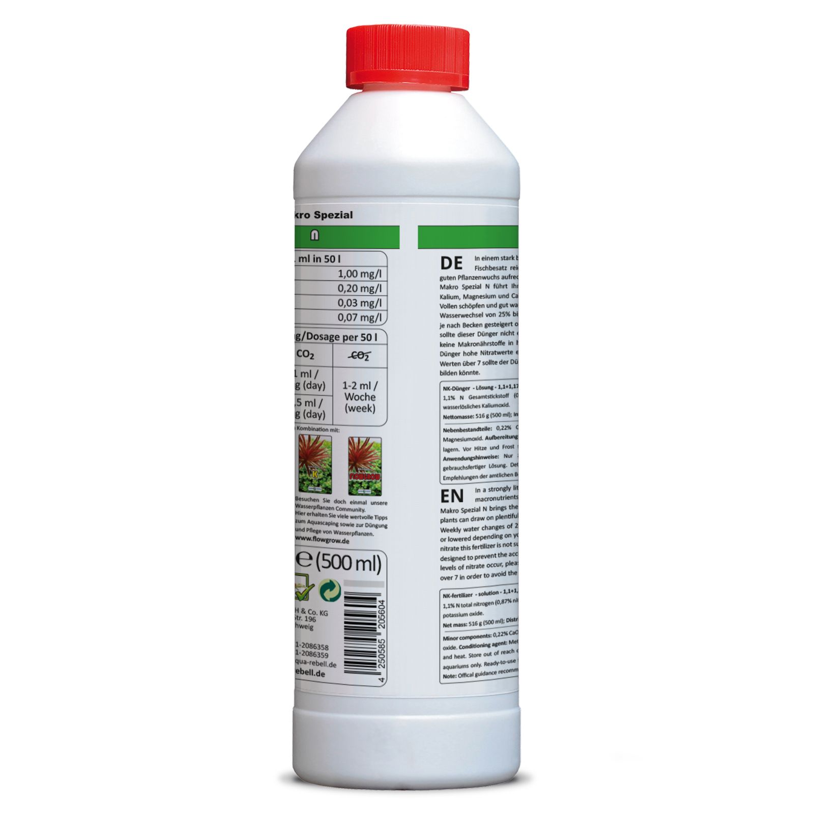 Aqua Rebell - Makro Spezial - N - 500 ml - back view